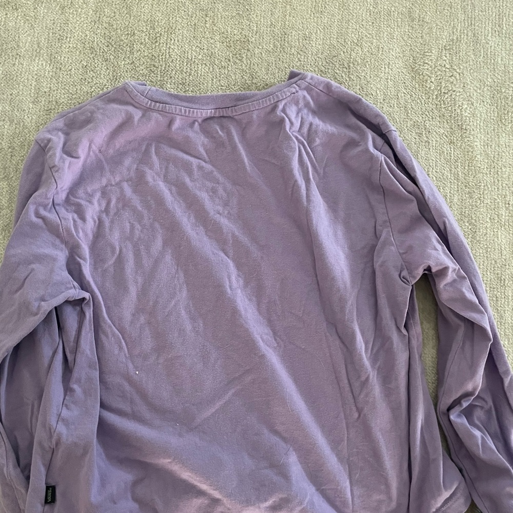 Vans half sleeve purple cropped long sleeve - Picture 5 of 6